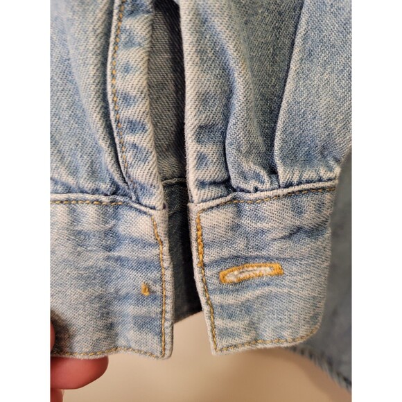 Vintage Mickey & Co Denim Button Up Shirt With Mickey Mouse Authentic Sportswear - Picture 7 of 7